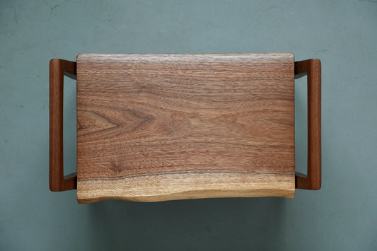 一枚板 genkan stool / walnut / 5144