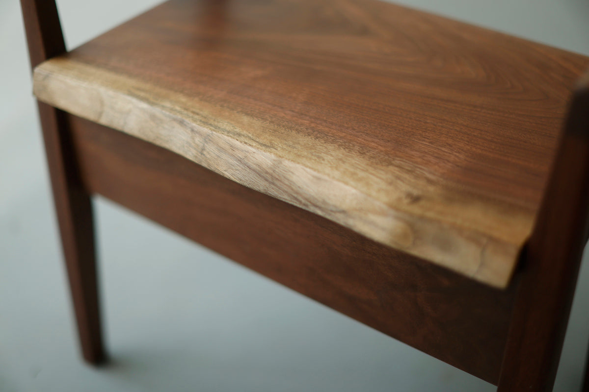 一枚板 genkan stool / walnut / 5146