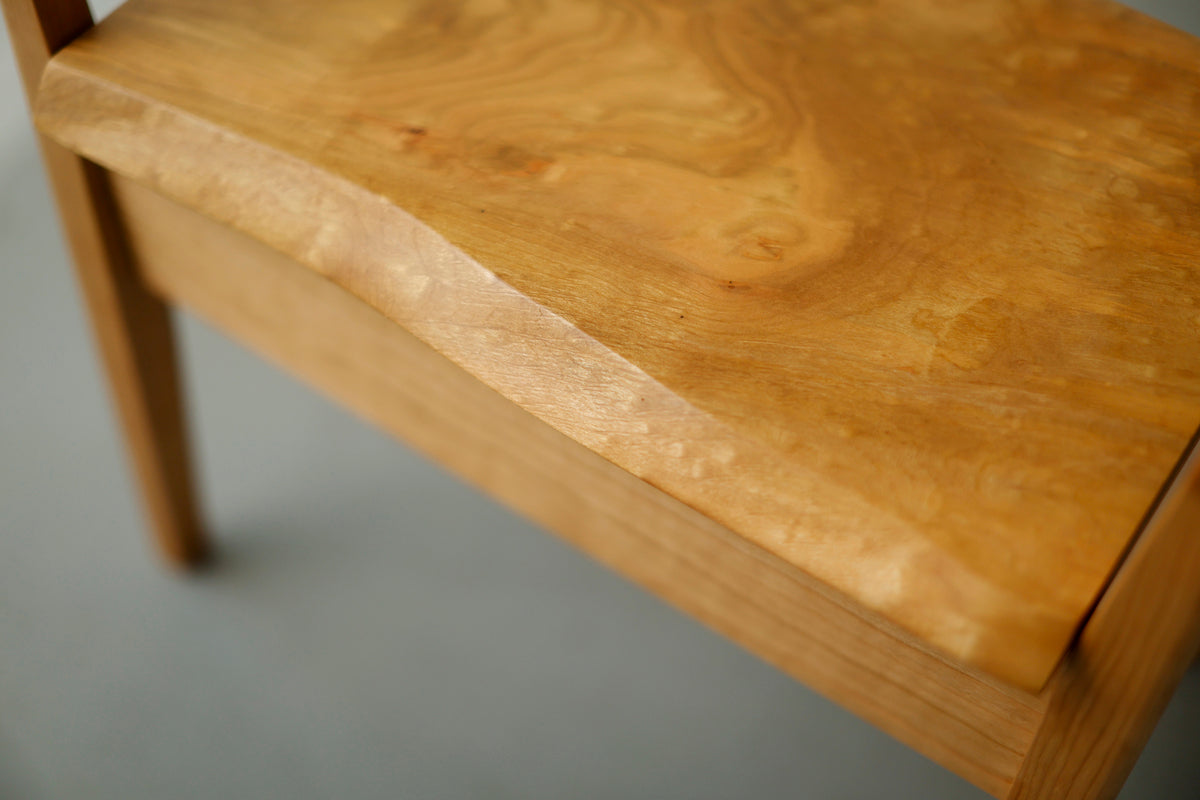 一枚板 genkan stool / cherry / 5137