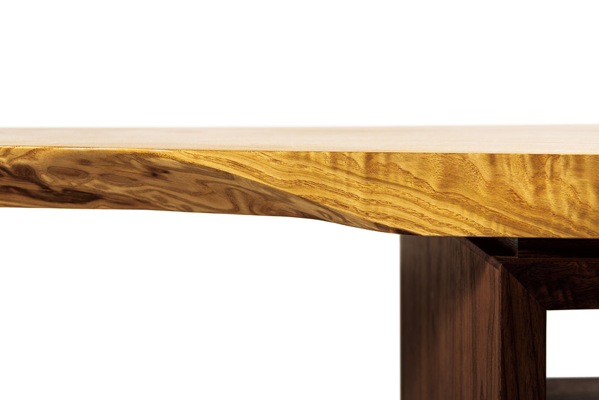 一枚板 low desk クリ