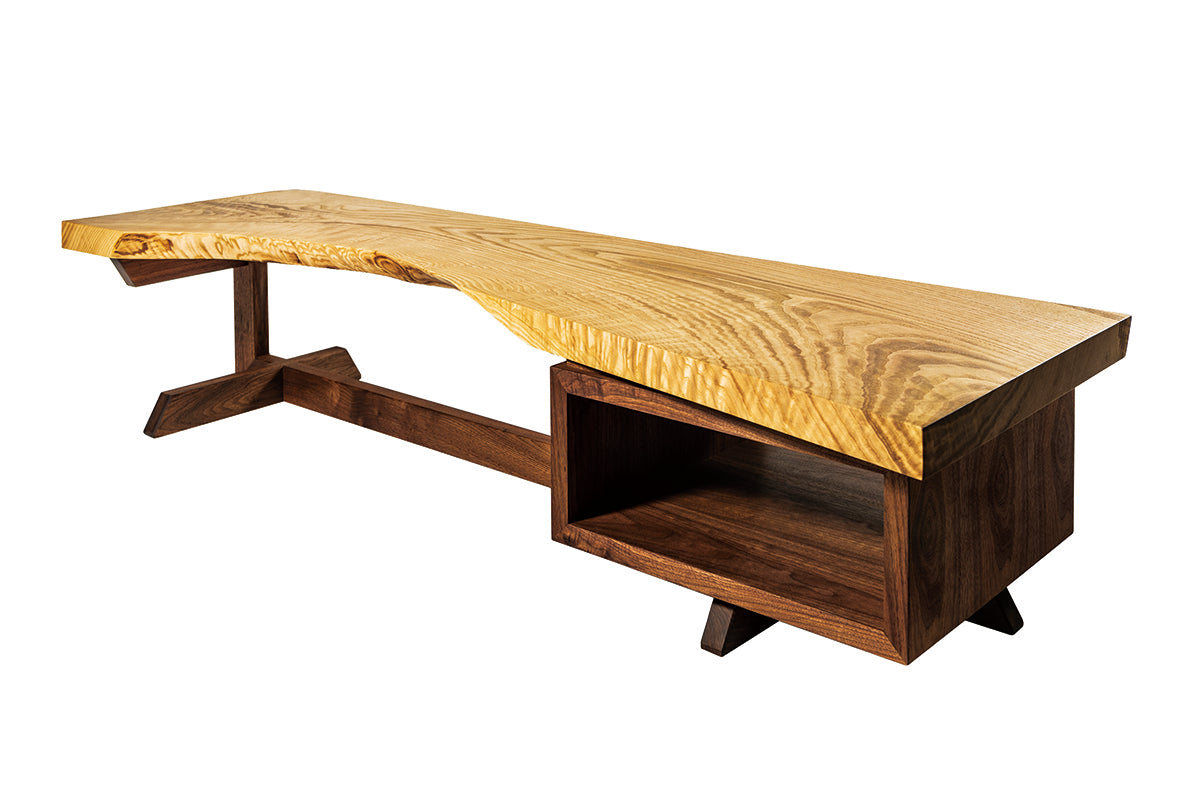 一枚板 low desk クリ