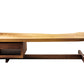 一枚板 low desk クリ