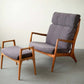 relax sofa+ottoman / cherry