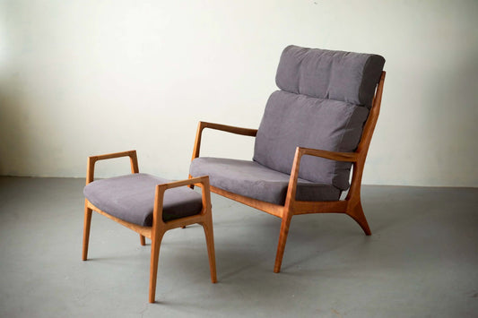 relax sofa+ottoman / cherry
