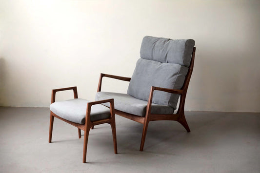 relax sofa+ottoman / walnut