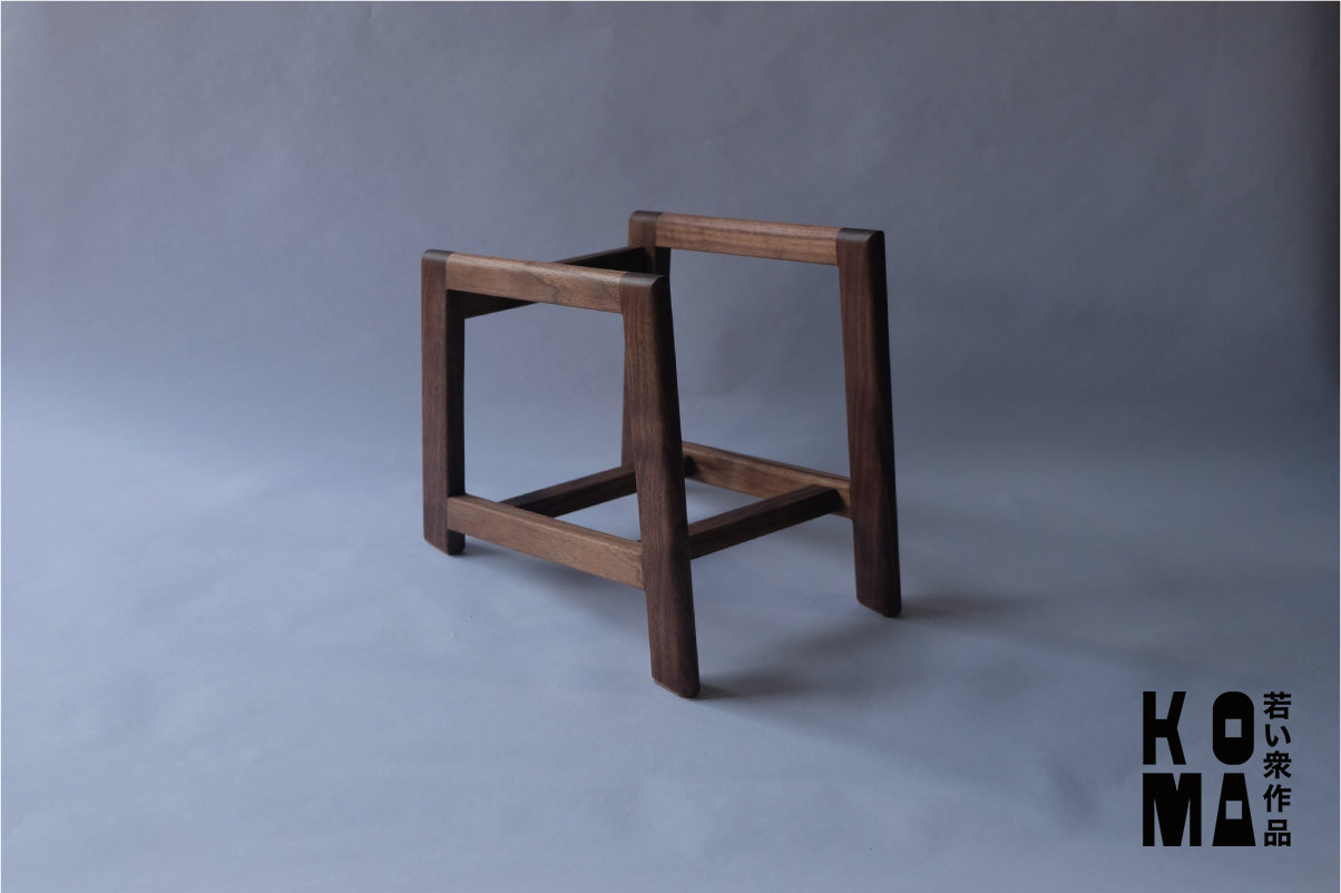 【若い衆作品】record stand/ ウォールナット　佐藤天