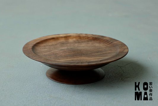 【若い衆作品】高杯　NO.2/ walnut　髙橋こころ