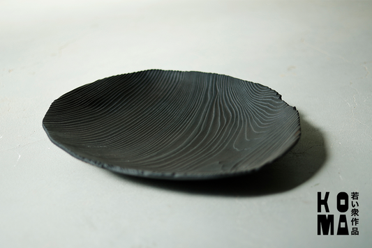 【若い衆作品】yakisugi maru plate　武内舞子